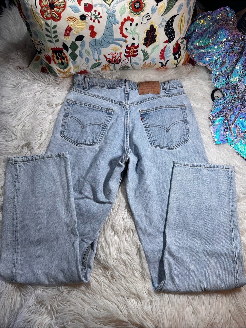 Levi’s • Men’s 1996 Vintage 34x34 550 Relaxed Fit Tapered Leg Jeans - Picture 4 of 15